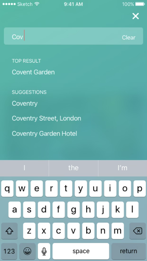 Bookatable screen