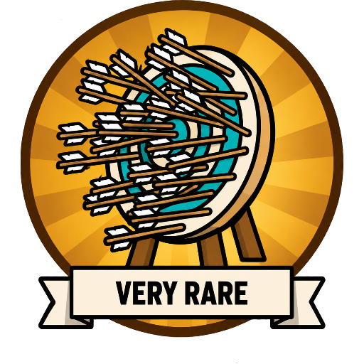 Achievement medal — 25th weekly target hit, very rare
