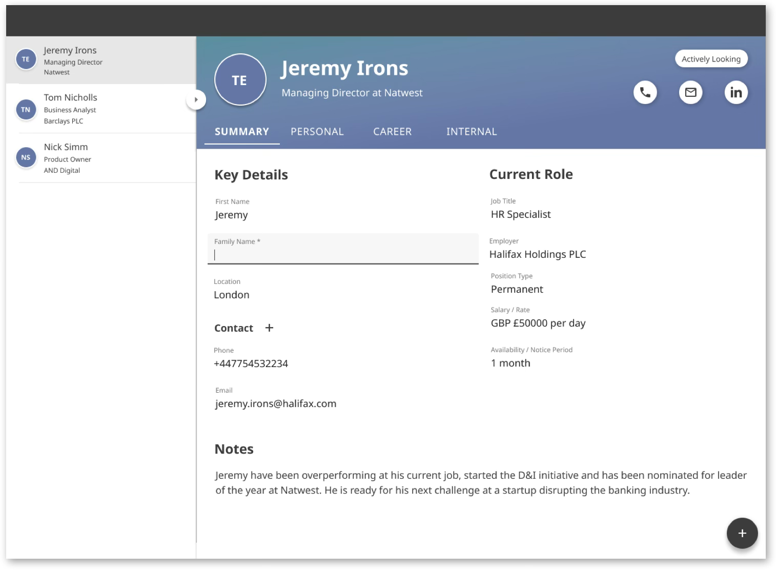 Prototype job details screens annotated with where test participants tapped